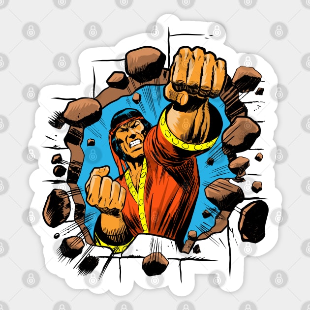 Master of kung fu Sticker by OniSide